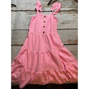 Fab Kids Pink Striped Dress